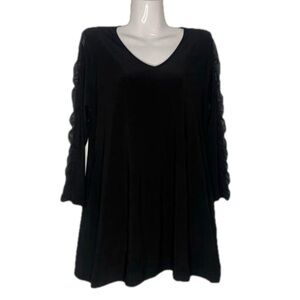 SEA & ANCHOR 9279 USA WOMEN'S SHIRRED LONG SLEEVE TUNIC TOP